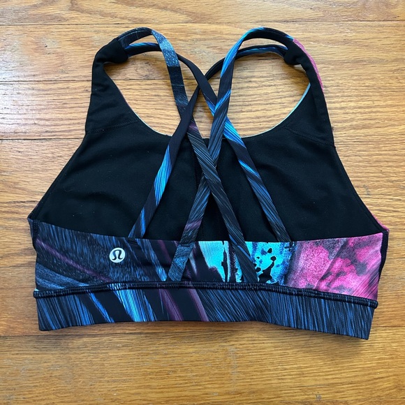 Lululemon Energy Bra Nulux | Size 4 | Electrobeam - Picture 6 of 9
